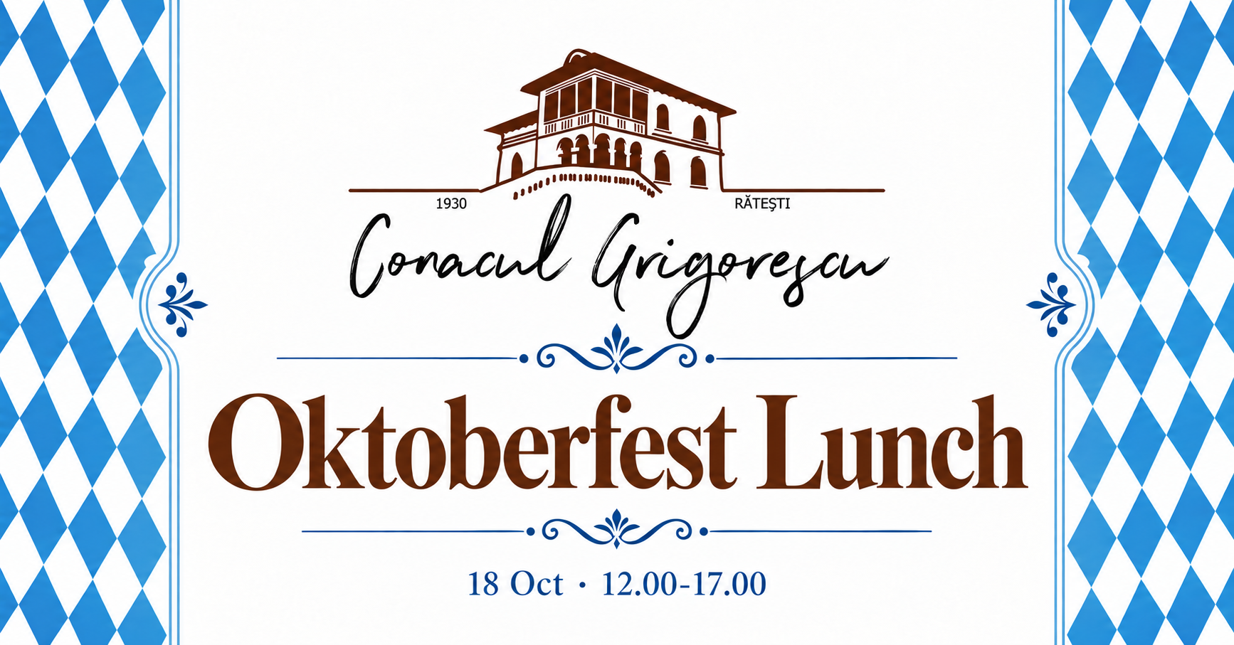 Prânz în stil Oktoberfest la Conacul Grigorescu — 18 octombrie, 12:00–17:00